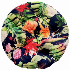 poduszka ogrodowa welurowa okrągła 60cm